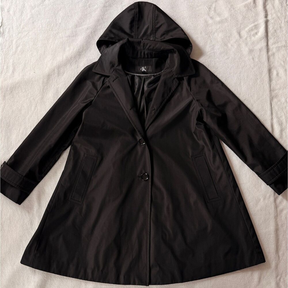 Calvin Klein Women's Black Trench Coat